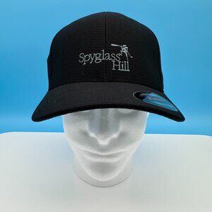 Travis Mathew Nassau Spyglass Hill Pebble Beach FlexFit Golf Hat, L/XL, Black
